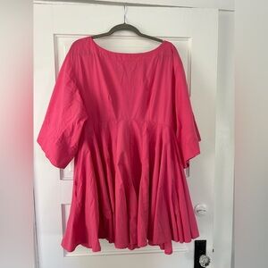 Free People Pink Kimono Mini Open Bcak Dress